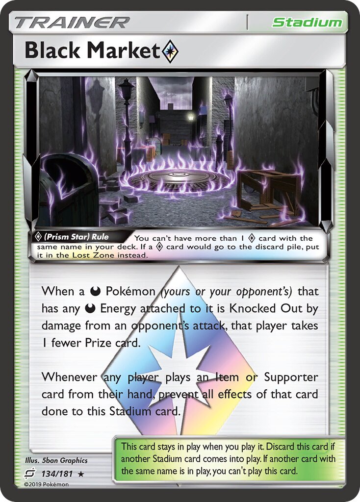 Black Market ◇ 134/181 — Team Up (English Pokémon TCG card)