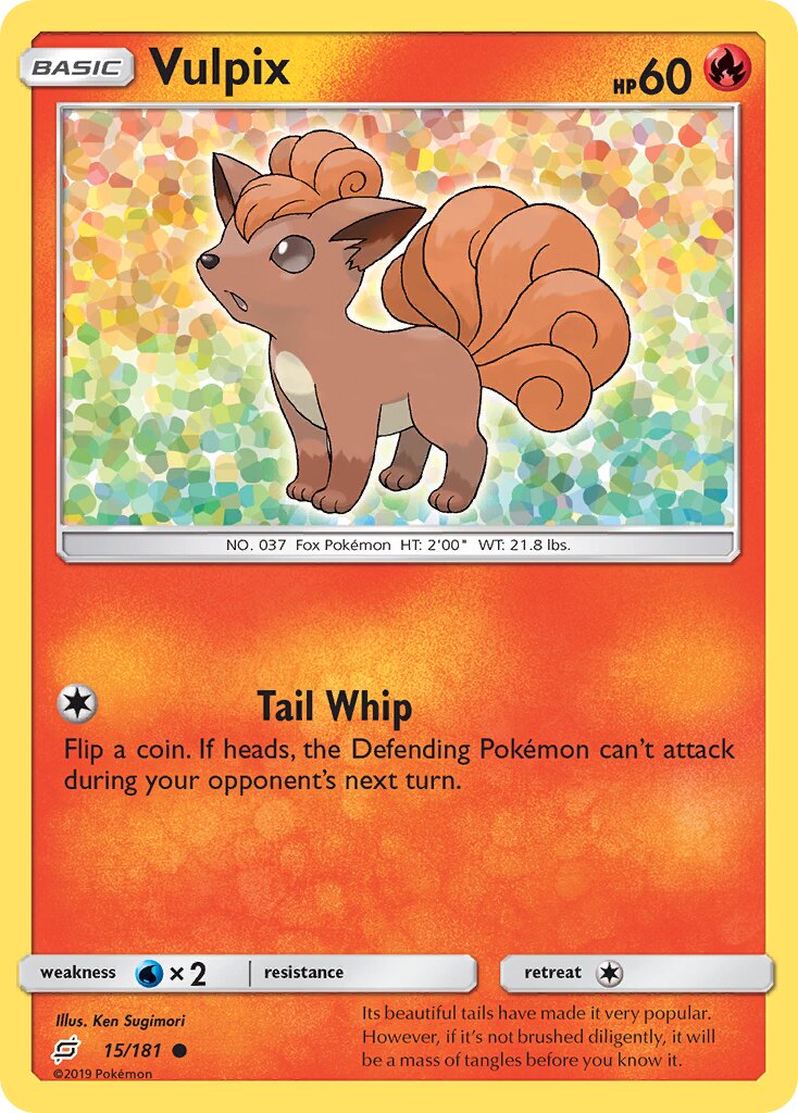 Vulpix 015/181 — Team Up (English Pokémon TCG card)