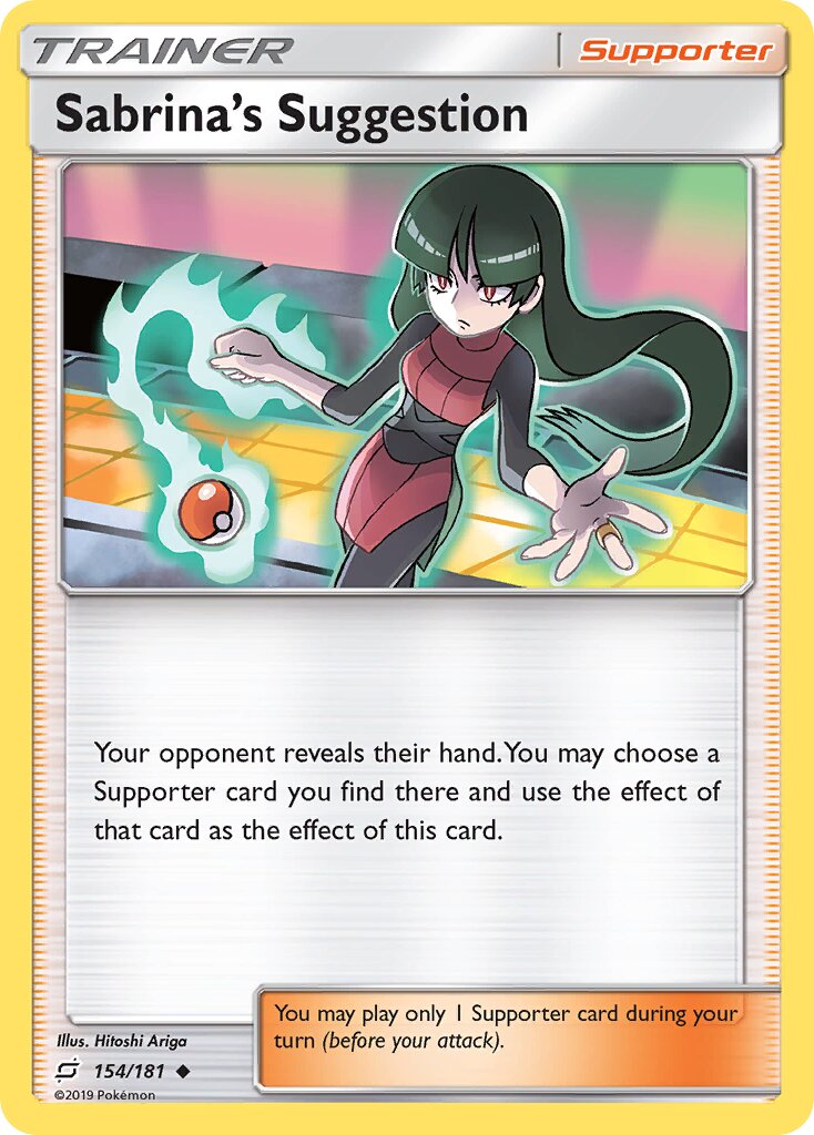 Sabrina's Suggestion 154/181 — Team Up (English Pokémon TCG card)