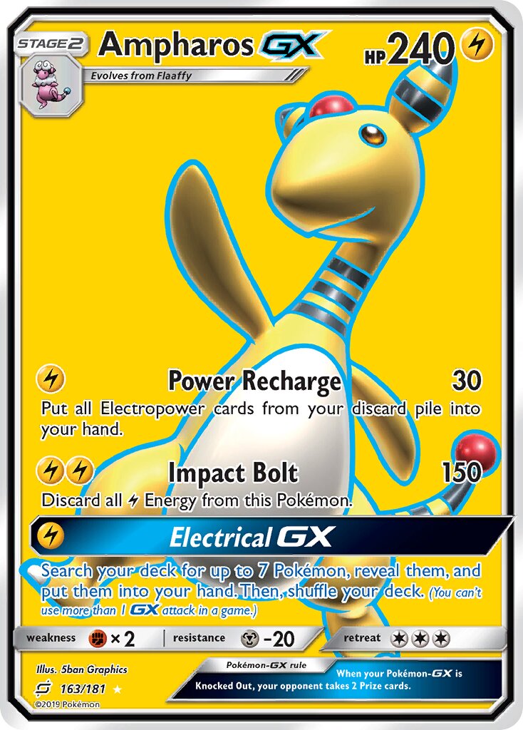 Ampharos-GX 163/181 — Team Up (English Pokémon TCG card)