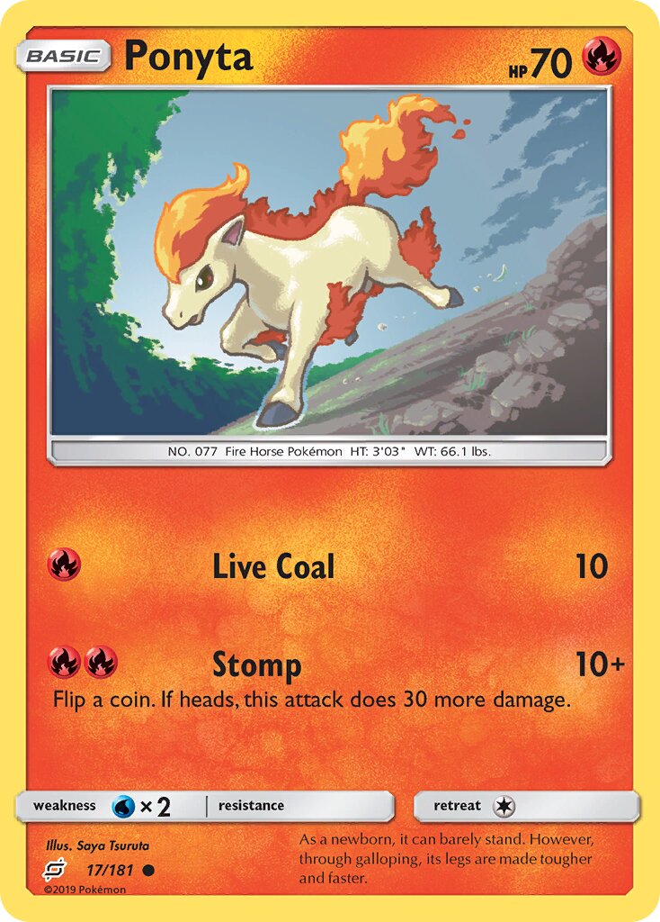 Ponyta 017/181 — Team Up (English Pokémon TCG card)