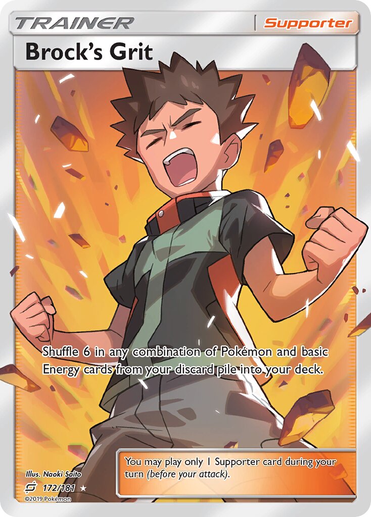 Brock's Grit 172/181 — Team Up (English Pokémon TCG card)