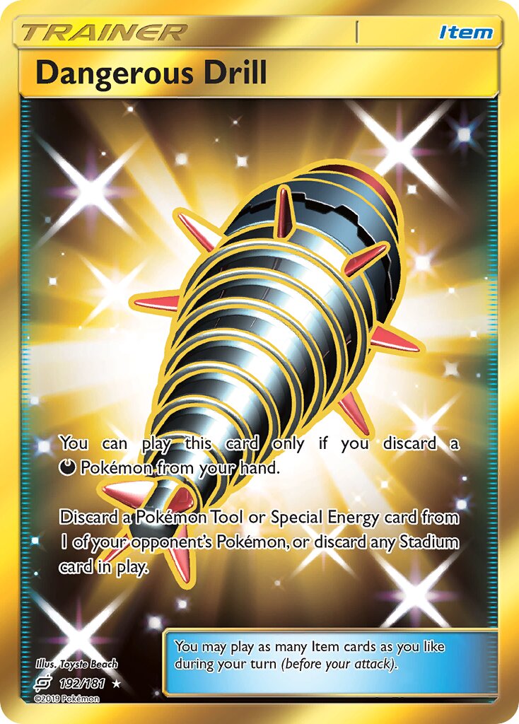 Dangerous Drill 192/181 — Team Up (English Pokémon TCG card)