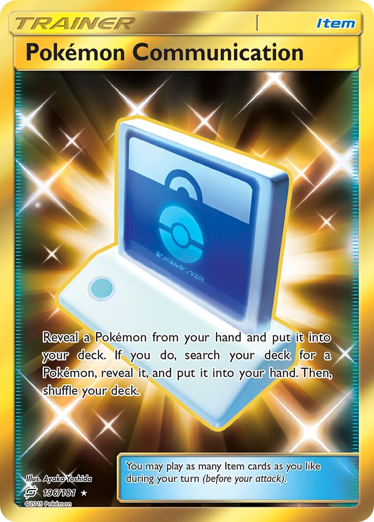 Pokémon Communication 196/181 — Team Up (English Pokémon TCG card)