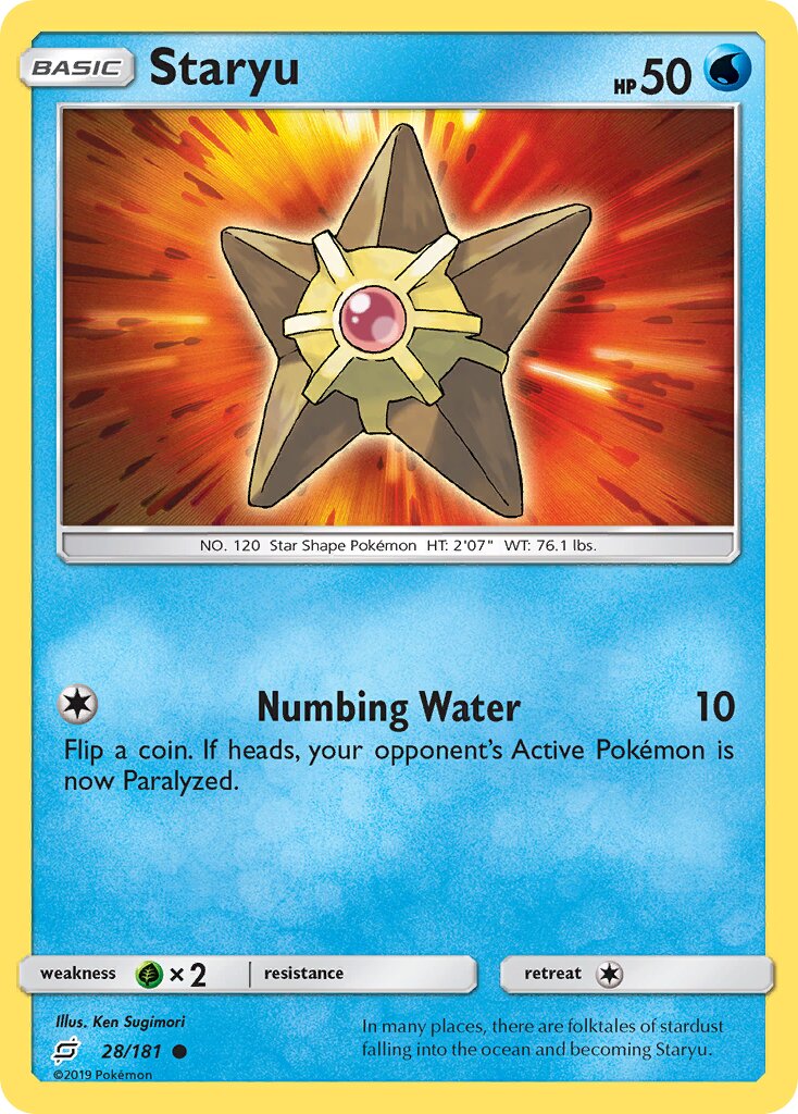 Staryu 028/181 — Team Up (English Pokémon TCG card)
