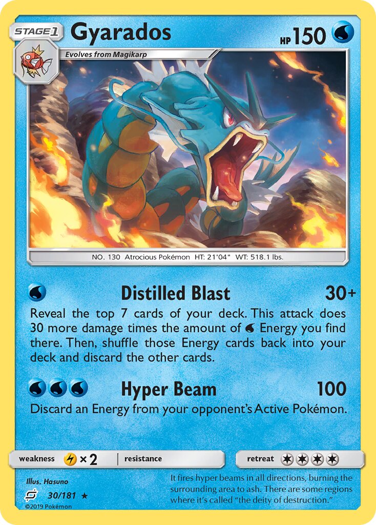Gyarados 030/181 — Team Up (English Pokémon TCG card)