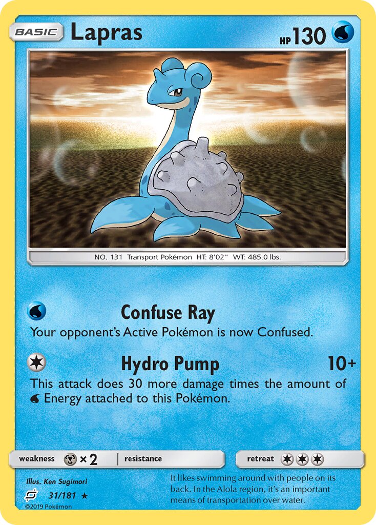 Lapras 031/181 — Team Up (English Pokémon TCG card)