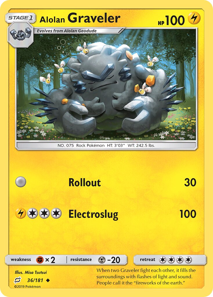 Alolan Graveler 036/181 — Team Up (English Pokémon TCG card)