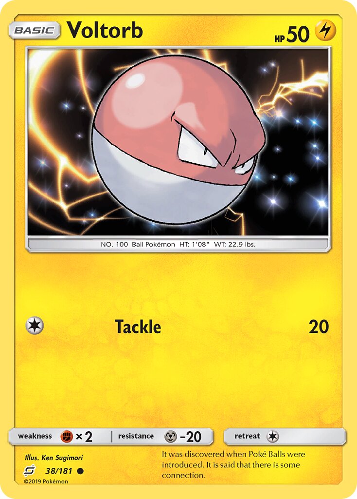 Voltorb 038/181 — Team Up (English Pokémon TCG card)