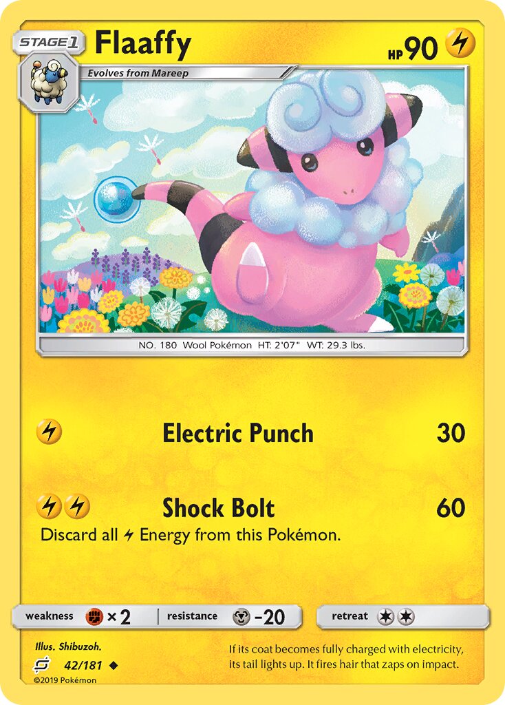 Flaaffy 042/181 — Team Up (English Pokémon TCG card)