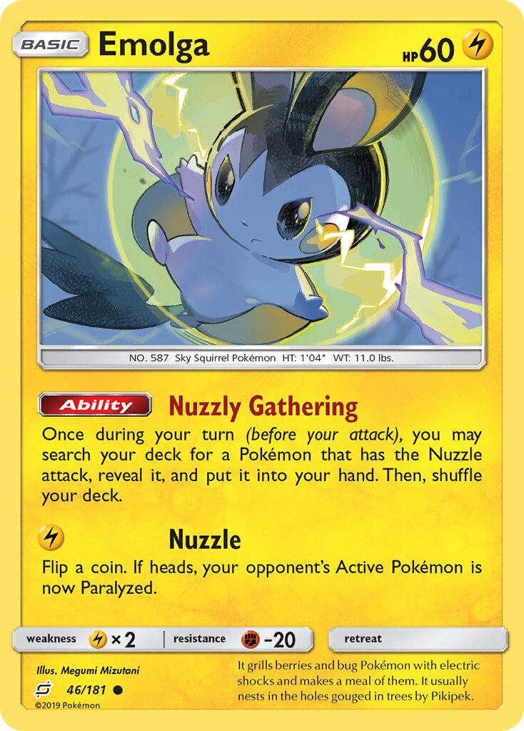 Emolga 046/181 — Team Up (English Pokémon TCG card)