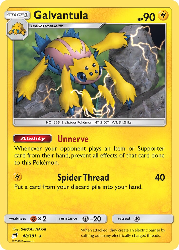 Galvantula 048/181 — Team Up (English Pokémon TCG card)