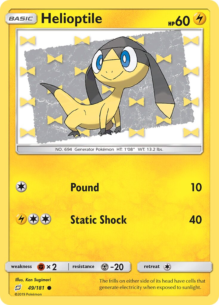 Helioptile 049/181 — Team Up (English Pokémon TCG card)