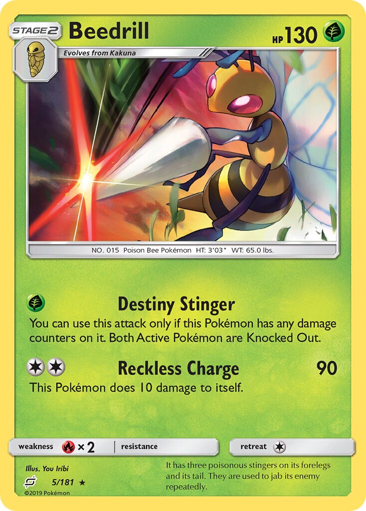 Beedrill 005/181 — Team Up (English Pokémon TCG card)