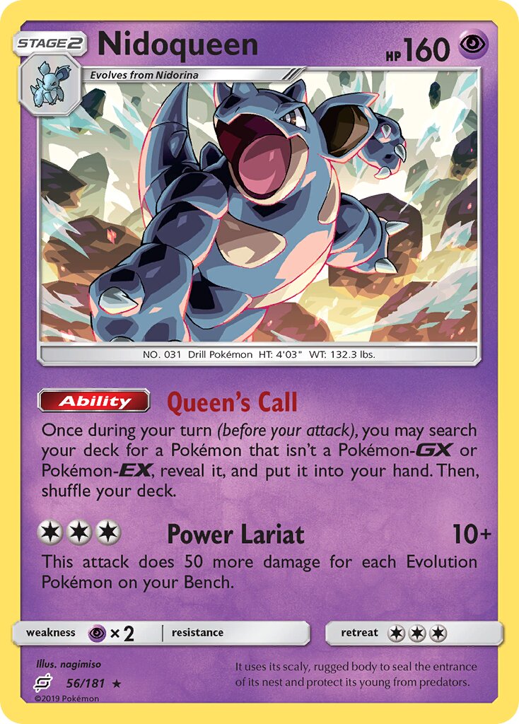 Nidoqueen 056/181 — Team Up (English Pokémon TCG card)