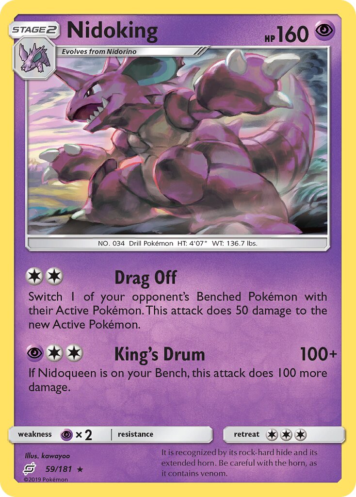 Nidoking 059/181 — Team Up (English Pokémon TCG card)