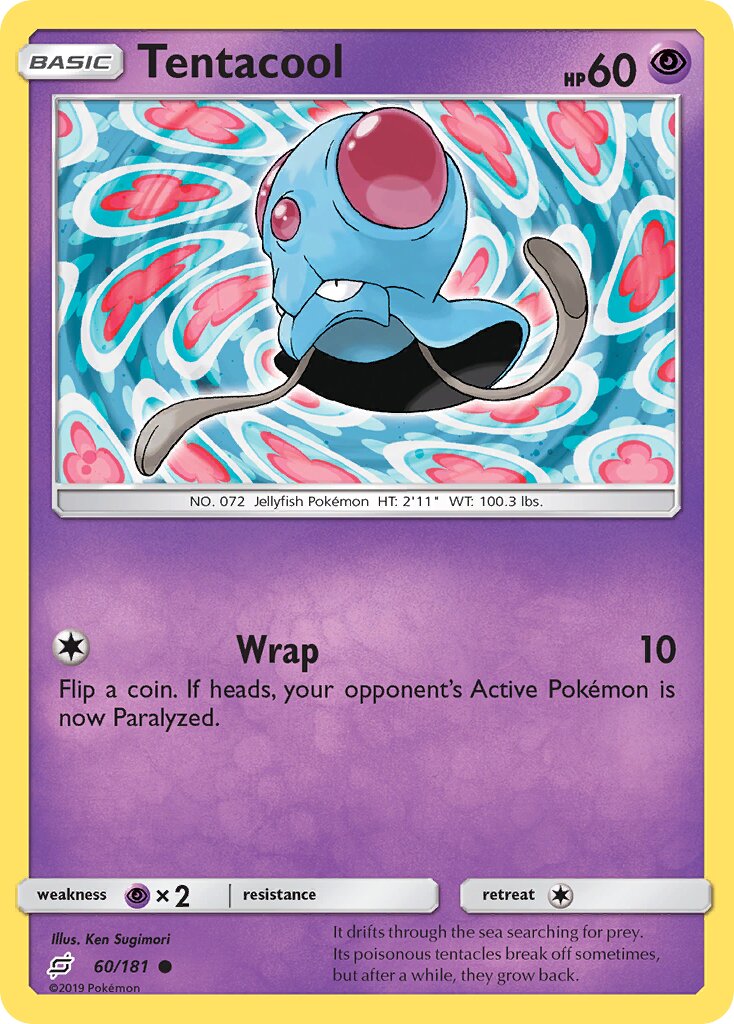 Tentacool 060/181 — Team Up (English Pokémon TCG card)