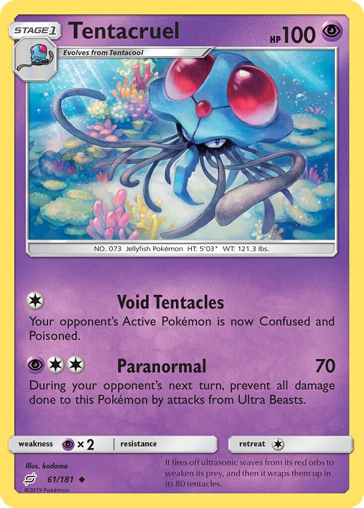Tentacruel 061/181 — Team Up (English Pokémon TCG card)