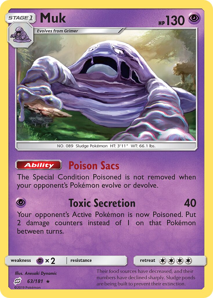 Muk 063/181 — Team Up (English Pokémon TCG card)