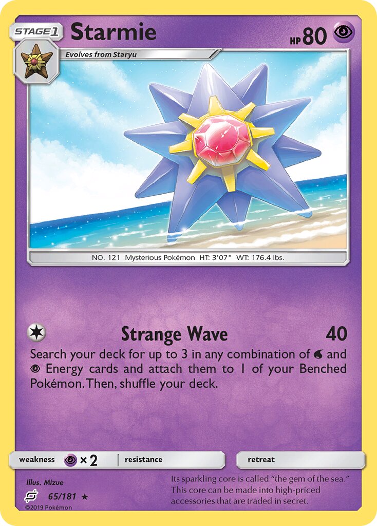 Starmie 065/181 — Team Up (English Pokémon TCG card)