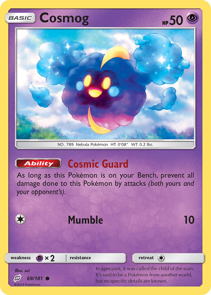 Cosmog 069/181 — Team Up (English Pokémon TCG card)