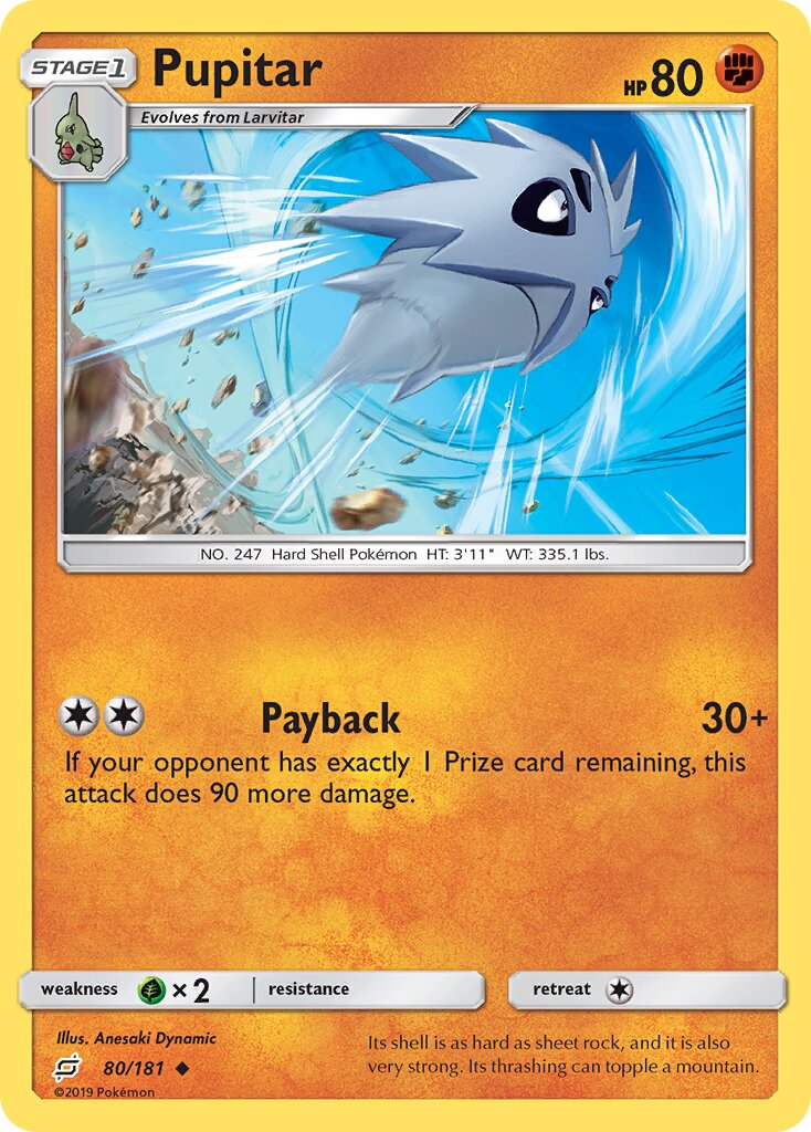 Pupitar 080/181 — Team Up (English Pokémon TCG card)