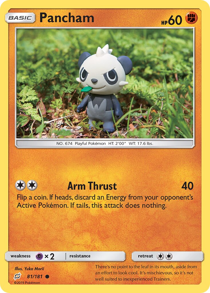 Pancham 081/181 — Team Up (English Pokémon TCG card)