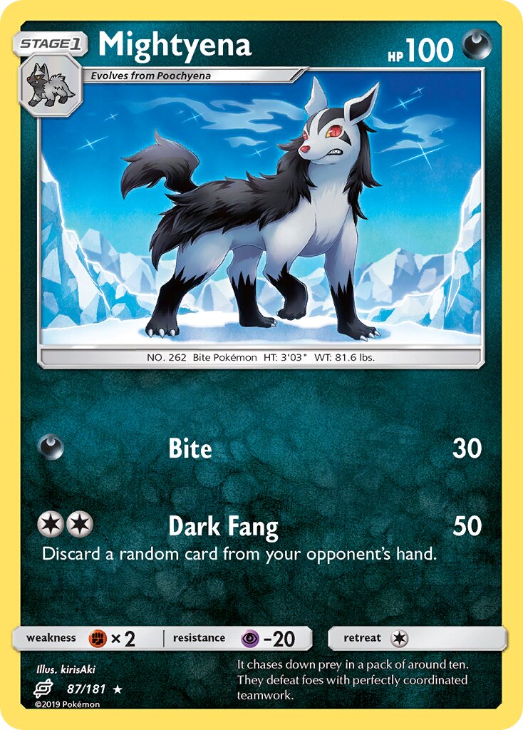 Mightyena 087/181 — Team Up (English Pokémon TCG card)