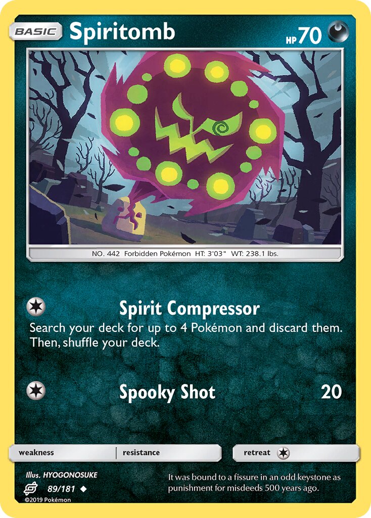 Spiritomb 089/181 — Team Up (English Pokémon TCG card)