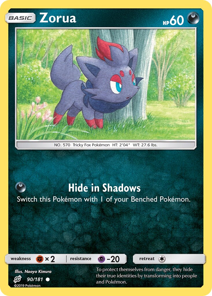 Zorua 090/181 — Team Up (English Pokémon TCG card)