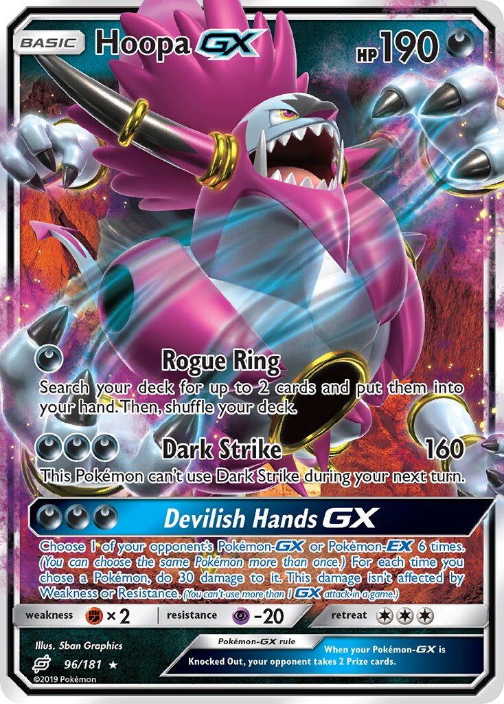 Hoopa-GX 096/181 — Team Up (English Pokémon TCG card)