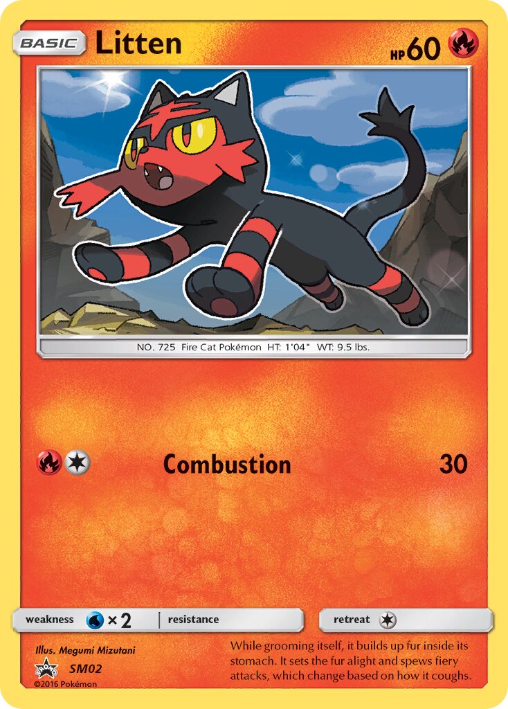 Litten SM02 — Sun & Moon Promos (English Pokémon TCG card)