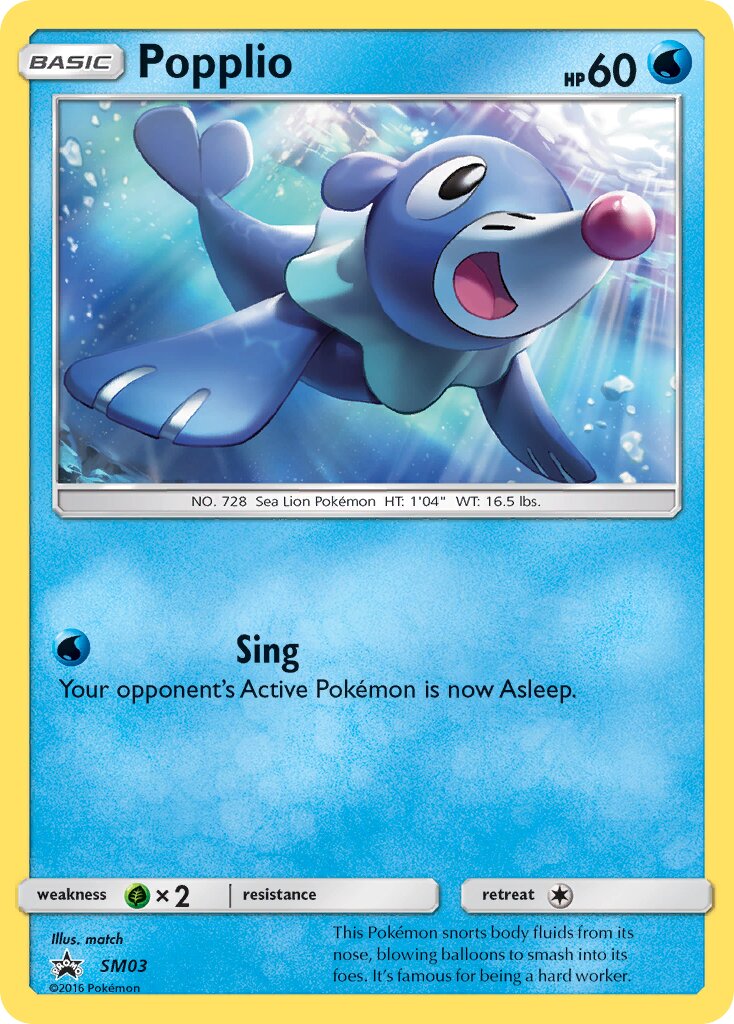 Popplio SM03 — Sun & Moon Promos (English Pokémon TCG card)