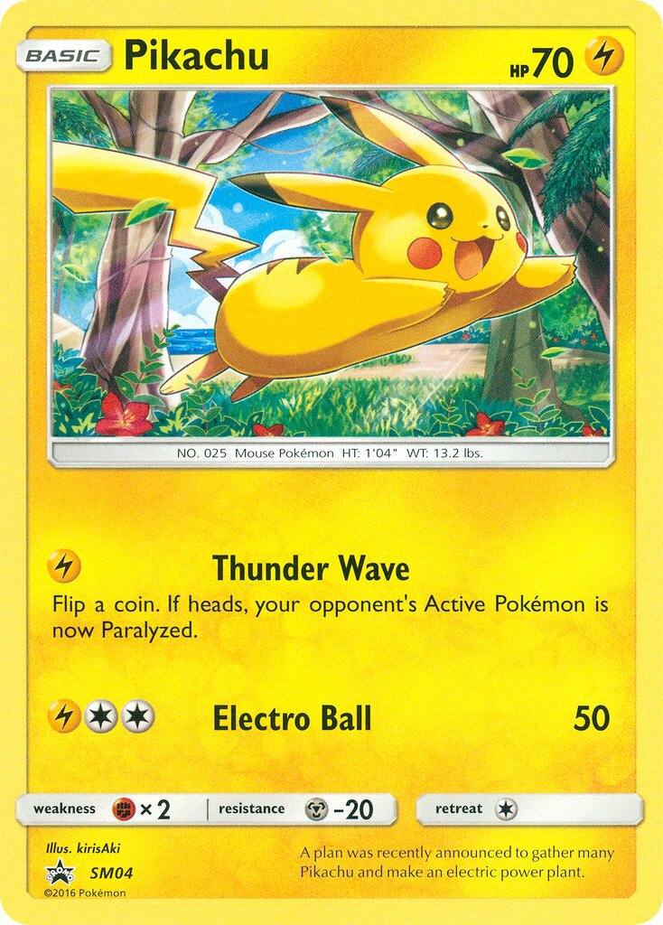 Pikachu SM04 — Sun & Moon Promos (English Pokémon TCG card)