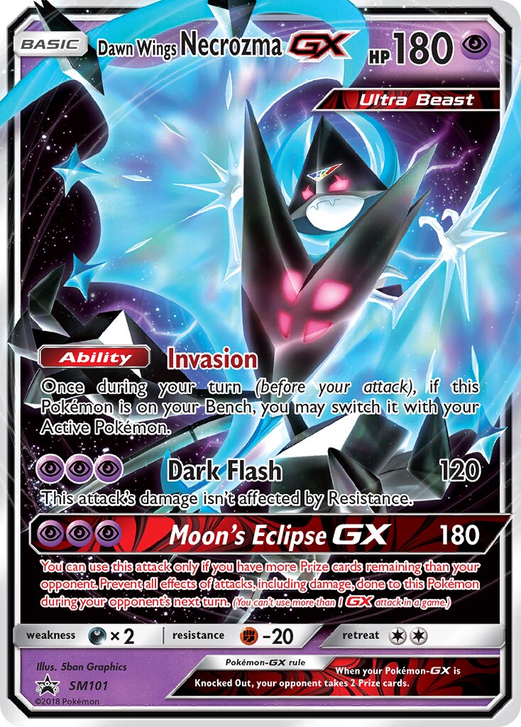Dawn Wings Necrozma-GX SM101 — Sun & Moon Promos (English Pokémon TCG card)