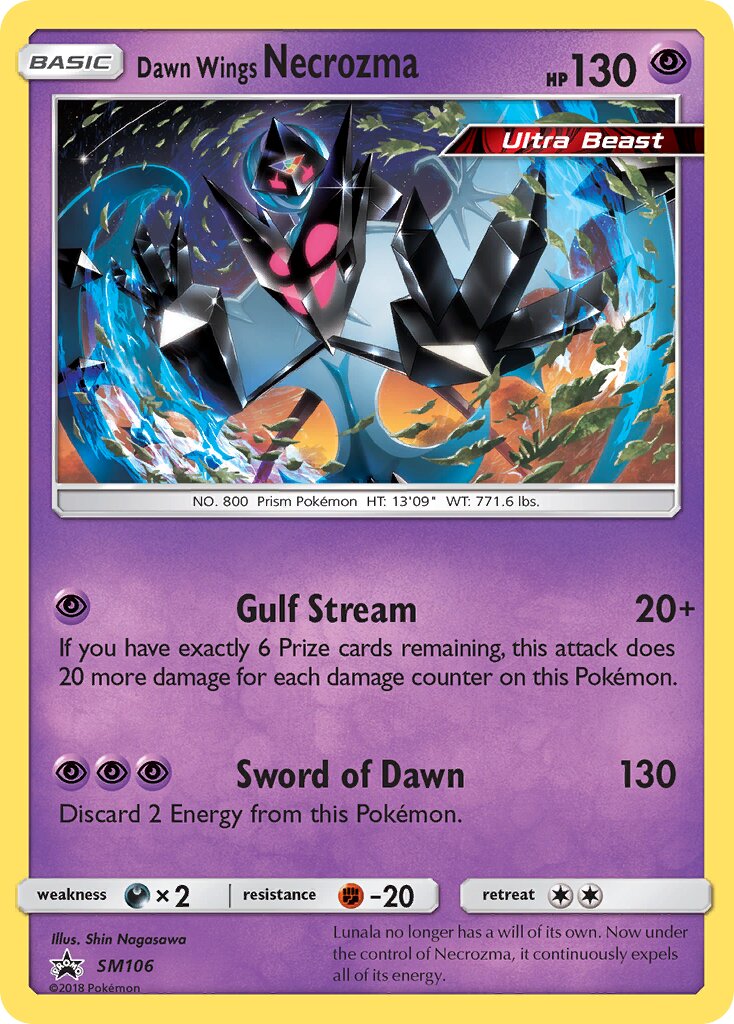 Dawn Wings Necrozma SM106 — Sun & Moon Promos (English Pokémon TCG card)