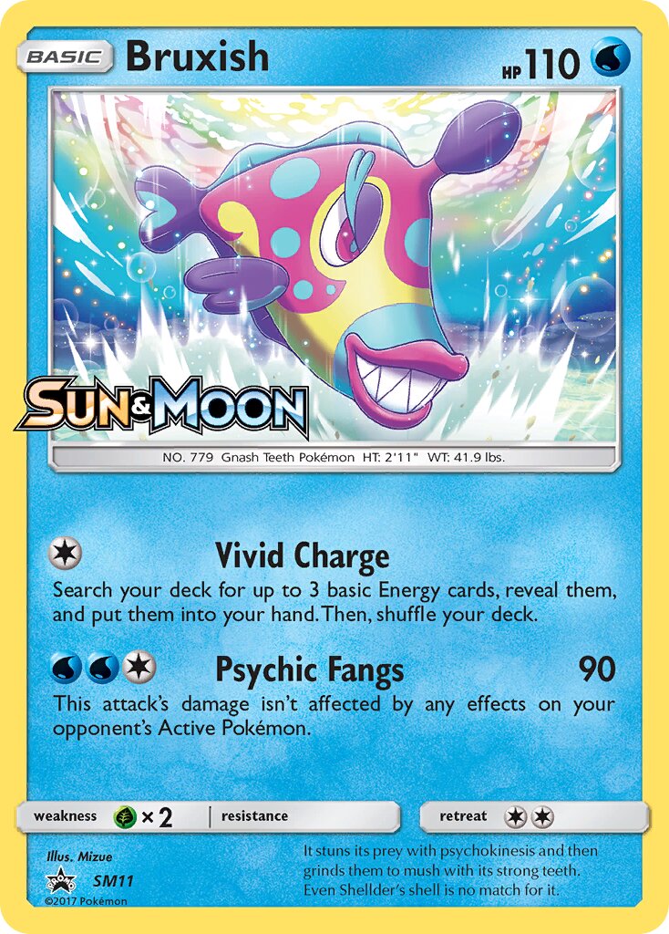 Bruxish SM11 — Sun & Moon Promos (English Pokémon TCG card)