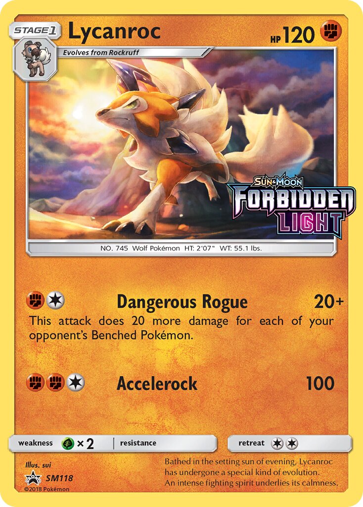 Lycanroc SM118 — Sun & Moon Promos (English Pokémon TCG card)