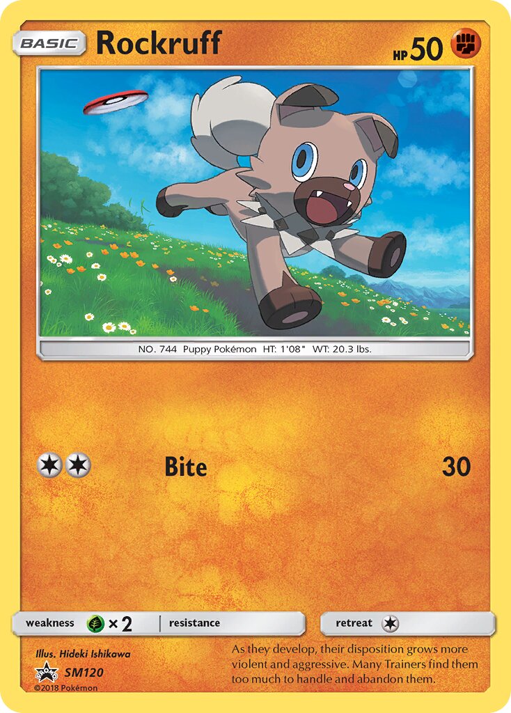 Rockruff SM120 — Sun & Moon Promos (English Pokémon TCG card)