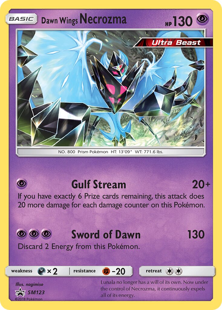 Dawn Wings Necrozma SM123 — Sun & Moon Promos (English Pokémon TCG card)