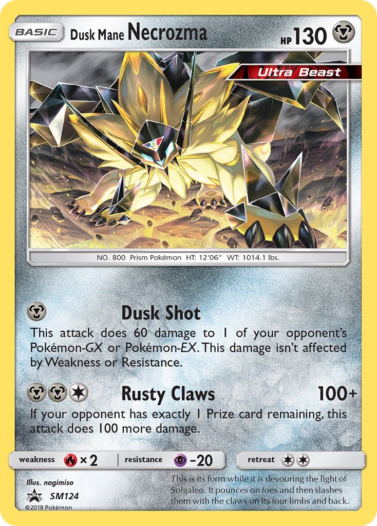Dusk Mane Necrozma SM124 — Sun & Moon Promos (English Pokémon TCG card)