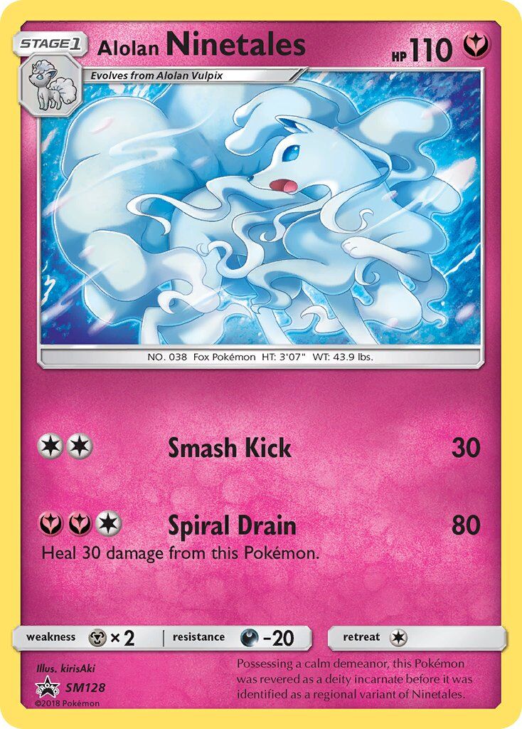 Alolan Ninetales SM128 — Sun & Moon Promos (English Pokémon TCG card)