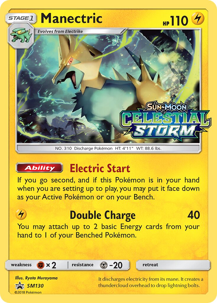 Manectric SM130 — Sun & Moon Promos (English Pokémon TCG card)