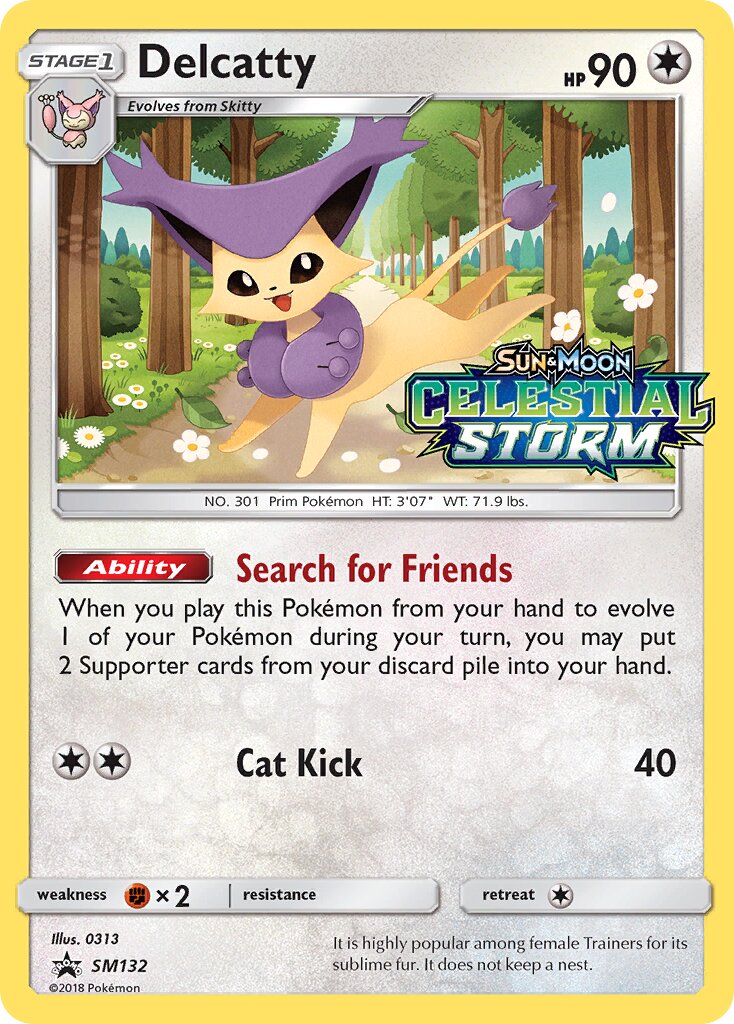 Delcatty SM132 — Sun & Moon Promos (English Pokémon TCG card)