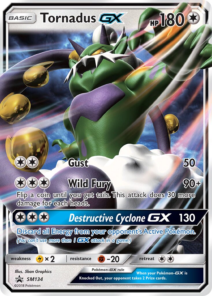 Tornadus-GX SM134 — Sun & Moon Promos (English Pokémon TCG card)