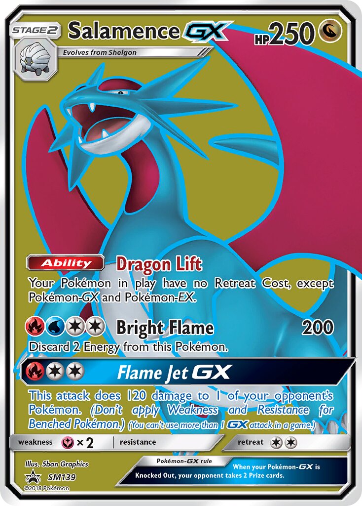 Salamence-GX SM139 — Sun & Moon Promos (English Pokémon TCG card)