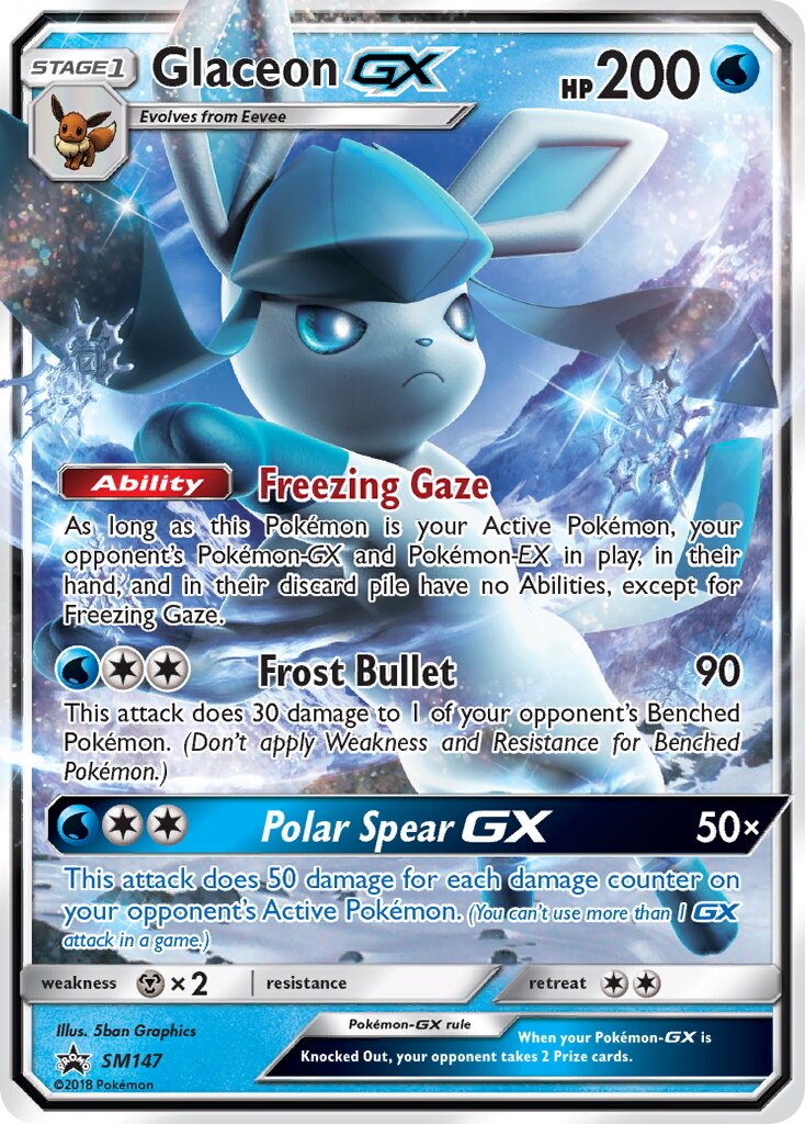 Glaceon-GX SM147 — Sun & Moon Promos (English Pokémon TCG card)