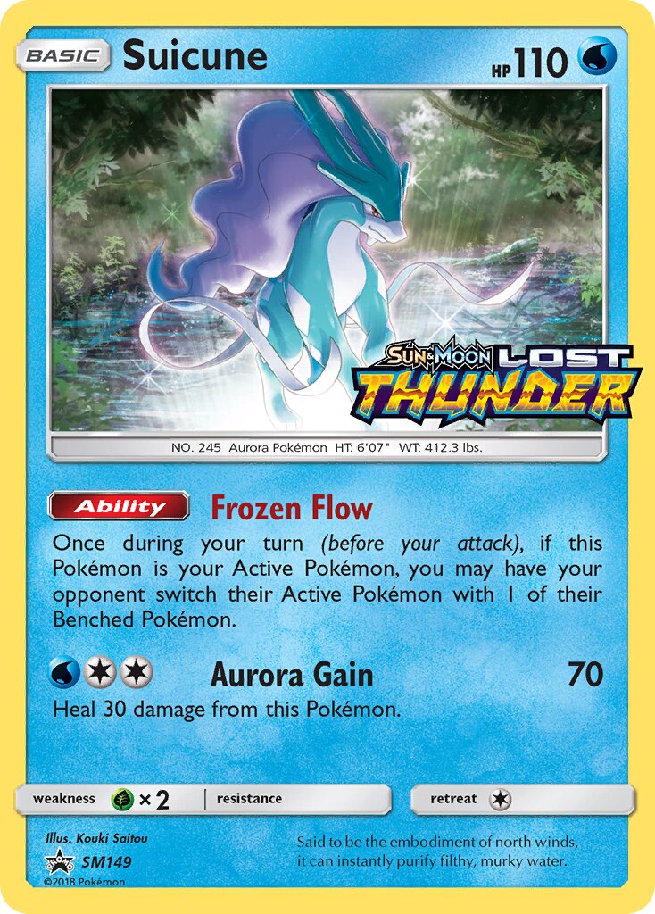 Suicune SM149 — Sun & Moon Promos (English Pokémon TCG card)