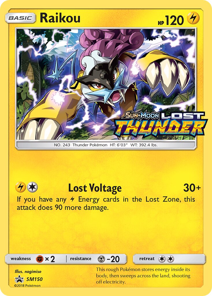 Raikou SM150 — Sun & Moon Promos (English Pokémon TCG card)