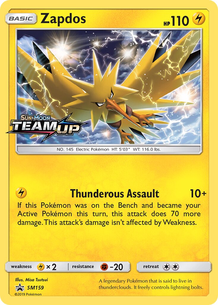 Zapdos SM159 — Sun & Moon Promos (English Pokémon TCG card)